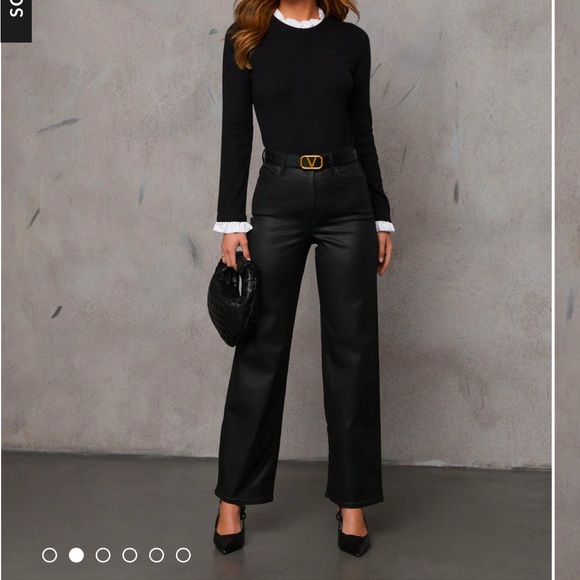 Vici France contrast ruffle sweater top - Picture 4 of 4